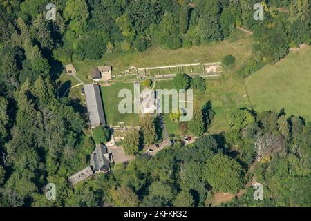 Chedworth Roman Villa, Chedworth, Gloucestershire, 2021. Stock Photo