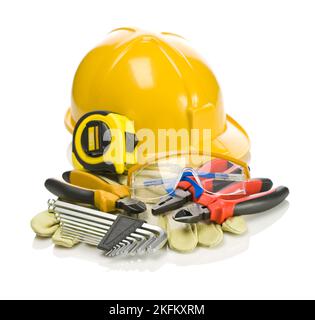 big set of building tools Stock Photo