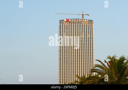 BATUMI, GEORGIA, AJARIA - August 30, 2022: Marriott Batumi multifunctional residential complex. Stock Photo