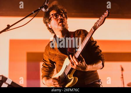 Laurent Brancowitz of French pop rock band Phoenix performs live at Alcatraz in Milano. (Photo by Mairo Cinquetti / SOPA Images/Sipa USA) Stock Photo