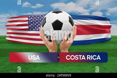 USA vs Costa Rica national teams soccer football match competition