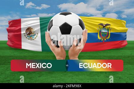 Ecuador vs Mexico national teams soccer football match competition