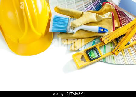 painting tools set isolated on white background Stock Photo