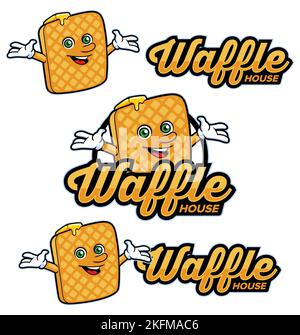 Waffle House Mascot Stock Vector