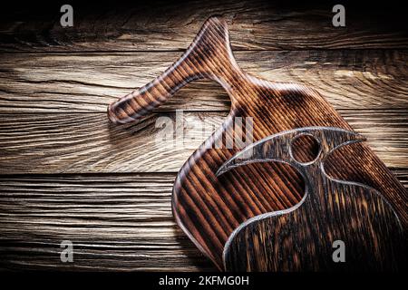 two chopping boards close up view Stock Photo