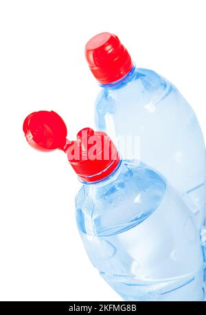two tops of bottles Stock Photo
