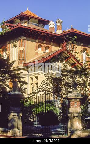 France. Aquitaine. Gironde (33). Bassin d'Arcachon. Arcachon. The winter city. The villa Alexandre Dumas Stock Photo