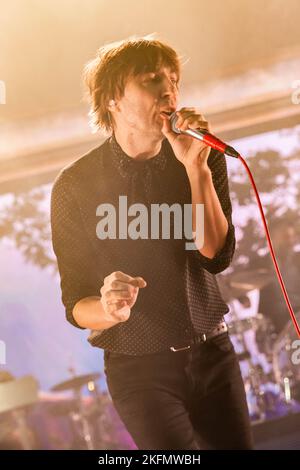 Milan Italy. 18 November 2022. The French band PHOENIX performs live on stage at Alcatraz during the 'Alpha Zulu Tour'. Stock Photo