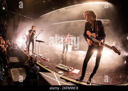 Milan Italy. 18 November 2022. The French band PHOENIX performs live on stage at Alcatraz during the 'Alpha Zulu Tour'. Stock Photo