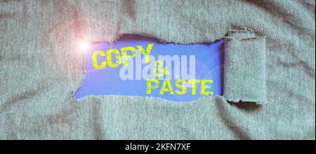 Writing displaying text Copy Paste, Conceptual photo an imitation ...