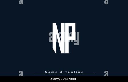 Alphabet letters Initials Monogram logo NP , PN Stock Vector