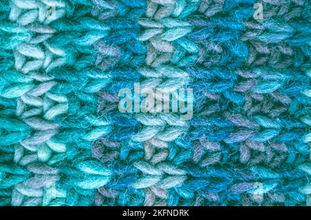 Organic knitted background with detail weave threads. Stock Photo