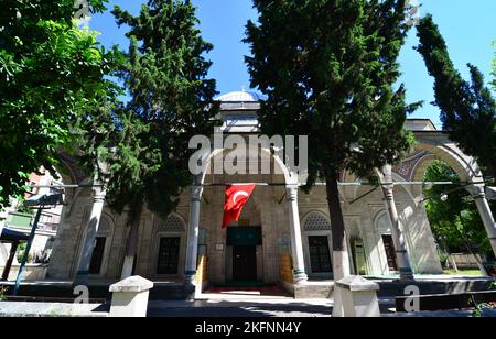 Bali Pasha Mosque, located in Fatih district in Istanbul, was built by Mimar Sinan in the 16th century. Stock Photo