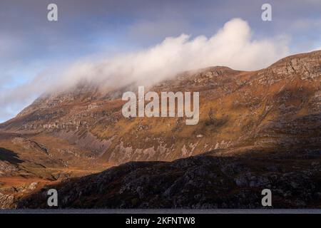 Slioch mountain in the Beinn Eighe nature reserve, northwest Scotland Stock Photo