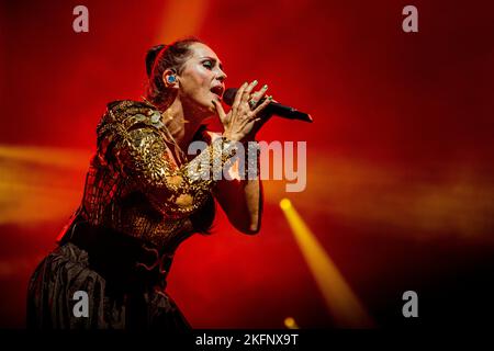 Italy 10 November 2022 Within Temptation live at Mediolanum Forum Assago © Andrea Ripamonti / Alamy Stock Photo