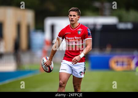 LONDON, UNITED KINGDOM. 19th, Nov 2022. Jed Walsh of Leicester Tigers during Premiership Rugby Match Round 4 between Saracens vs Leicester Tigers at StoneX Stadium on Saturday, 19 November 2022. LONDON ENGLAND.  Credit: Taka G Wu/Alamy Live News Stock Photo