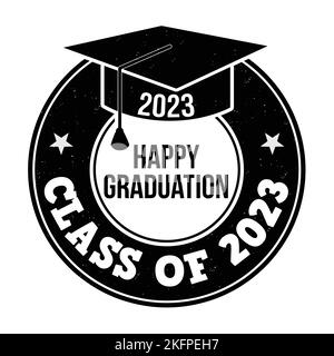 Class of 2023 grunge rubber stamp on white background, vector illustration Stock Vector