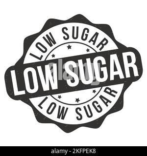 Low sugar grunge rubber stamp on white background, vector illustration Stock Vector
