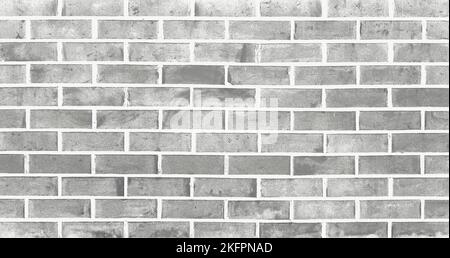 white-washed grey brick wall , vintage grunge texture background Stock Photo