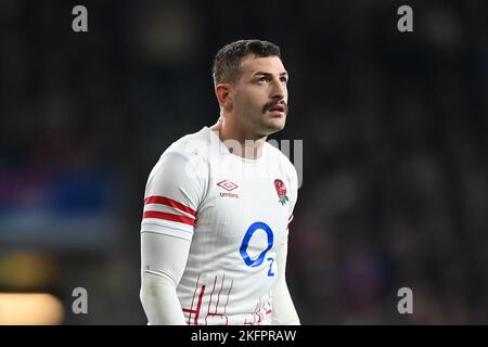 Jonny May of England during the Autumn internationals match England vs New Zealand at Twickenham Stadium, Twickenham, United Kingdom, 19th November 2022 (Photo by Craig Thomas/News Images) in, on 11/19/2022. (Photo by Craig Thomas/News Images/Sipa USA) Credit: Sipa USA/Alamy Live News Stock Photo