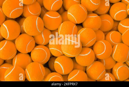 tennis orange balls