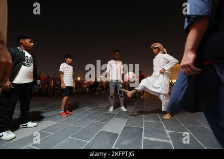 Doha, Qatar. 19th Nov, 2022. fans Football/Soccer : FIFA World Cup Qatar 2022 in Doha, Qatar . Credit: Naoki Morita/AFLO SPORT/Alamy Live News Stock Photo