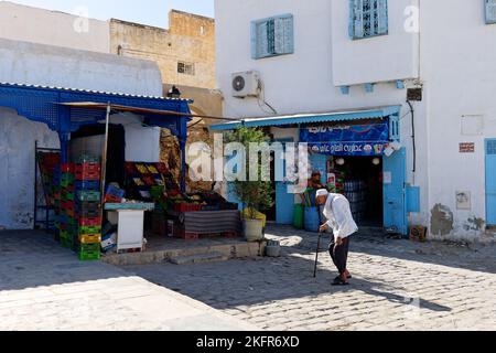 City of Medina of Kairouan. Kairouan bears unique witness to the first centuries of this civilisation and its architectural and urban development. Stock Photo