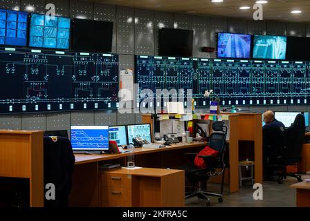 Bucharest, Romania - November 18, 2022: The Bucharest Metro Dispatch Center is opened to the public on the occasion of the 43rd anniversary of the Buc Stock Photo