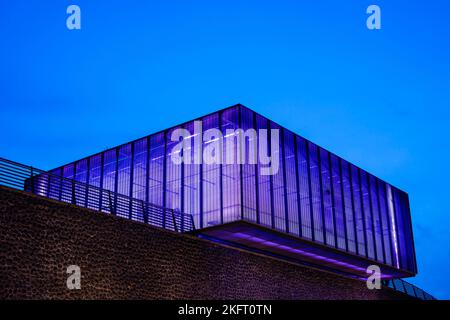 Flood pumping station in Schönhauser Straße, Cologne, North Rhine-Westphalia, Germany, Europe Stock Photo