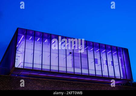 Flood pumping station in Schönhauser Straße, Cologne, North Rhine-Westphalia, Germany, Europe Stock Photo