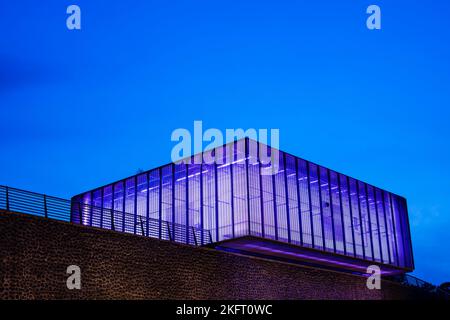 Flood pumping station in Schönhauser Straße, Cologne, North Rhine-Westphalia, Germany, Europe Stock Photo