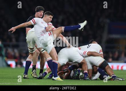 London ENGLAND - November 19:England's Ben Young  during Autumn International Series match between England against New Zealand at Twickenham stadium, Stock Photo