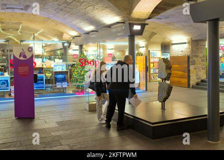 Interior with tourists National Museum of Scotland,  Chambers St, Edinburgh EH1 1JF Stock Photo