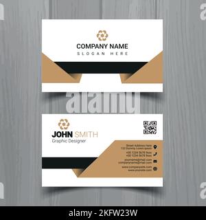 Professional business card design template Stock Vector