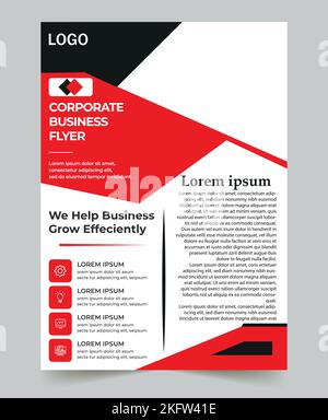 Professional business flyer design template for business Stock Vector