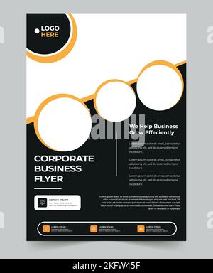 Professional business flyer design template for business Stock Vector