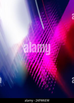 Technology light stripes moving blurred background with copy space. Abstract digital technology lines blurry background. Stock Photo