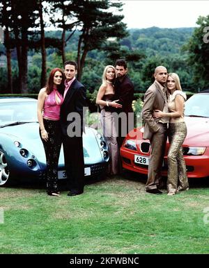 SUSIE AMY, GARY LUCY, ZOE LUCKER, CRISTIAN SOLIMENO, NATHAN CONSTANCE, KATHERINE MONAGHAN, FOOTBALLERS' WIVES, 2002 Stock Photo