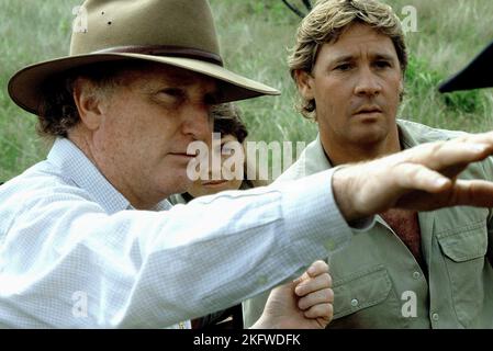 JOHN STAINTON, STEVE IRWIN, THE CROCODILE HUNTER: COLLISION COURSE, 2002 Stock Photo