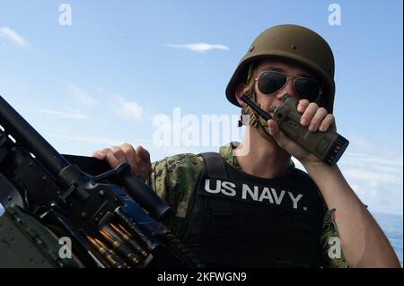 HONOLULU (Oct. 11, 2022) – The Emory S. Land-class submarine tender USS ...