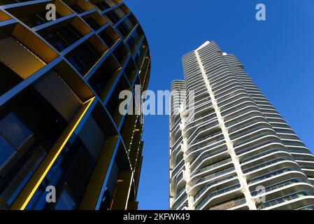Architektur im Europaviertel in Frankfurt am Main, Germany Stock Photo
