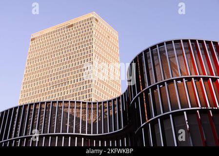 Architektur im Europaviertel in Frankfurt am Main, Germany Stock Photo