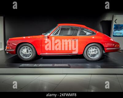 Stuttgart-Zuffenhausen - 12 November 2022 - Porsche Museum, Porsche 911 901 No 57 Stock Photo