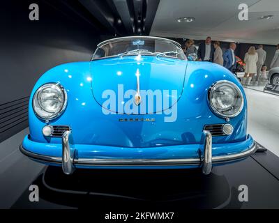 Stuttgart-Zuffenhausen - 12 November 2022 - Porsche Museum, Porsche 356 Carrera Speedster Stock Photo