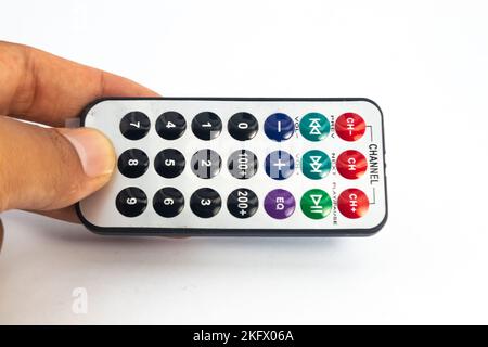 A hand held remote control module. This module is used for electronics hobbyists for DIY materials. Stock Photo