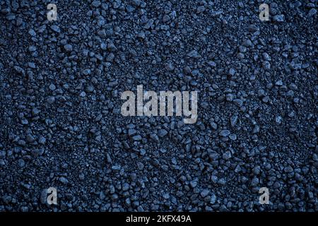 fresh asphalt texture bluish black color Stock Photo
