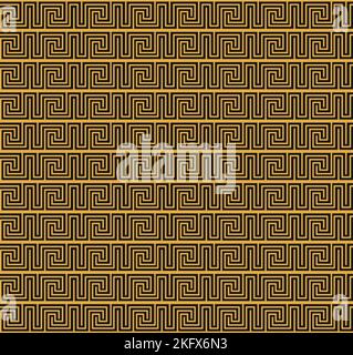 Decorative greek ancient style background. Roman ornament seamless pattern, greece styled border design. Architectural decor decent vector texture Stock Vector
