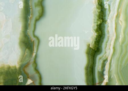 Onice verde top, natural onyx stone texture, photo of slab. Soft matt material texture for exterior home decoration, 3d, wallpaper, floor tiles and Stock Photo