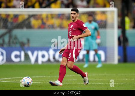 Qatar's Karim Boudiaf during the FIFA World Cup Group A match at the Al Bayt Stadium in Al Khor, Qatar. Picture date: Sunday November 20, 2022. Stock Photo