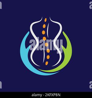 Orthopedic Center Human Back bones Care Cairo Doctor Treatment Logo Stock Vector